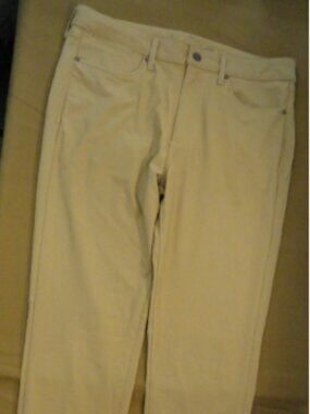 EUC DESIGNER AMERICAN EAGLE OUTFITTERS TAN/LIGHT BROWN WORK PANTS 32x30 LD 7348